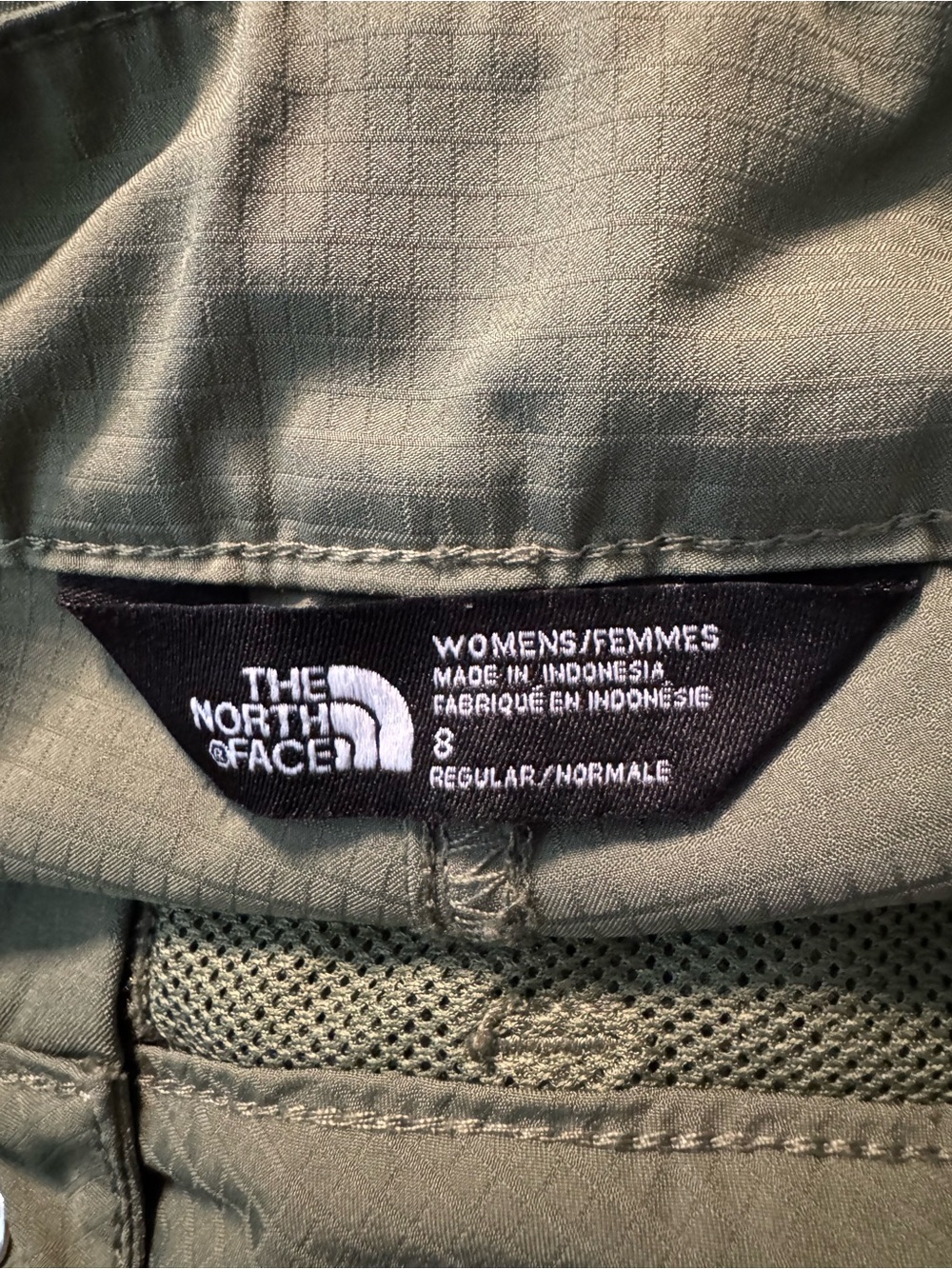 The North Face Women Olive Cargo Wide-Leg Pants - Size 8 - Picture 12 of 13
